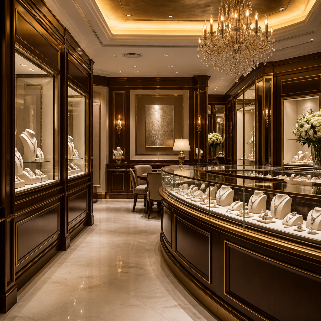 Eleganter Verkaufsraum von Juwelier Rubin in Bad Neuenahr